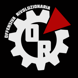 Offensiva Rivoluzionaria logo: white gear with "OR" and a red triangle.