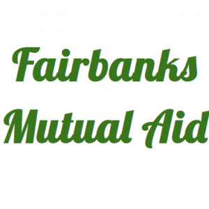 Fairbanks Mutual Aid logo in green text.