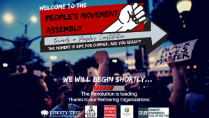 People's Movement Assembly poster, "Towards a People's Constitution.
