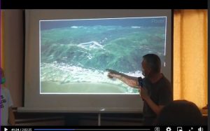 Ahunah Hydropower Dam Project presentation: aerial view of proposed site.