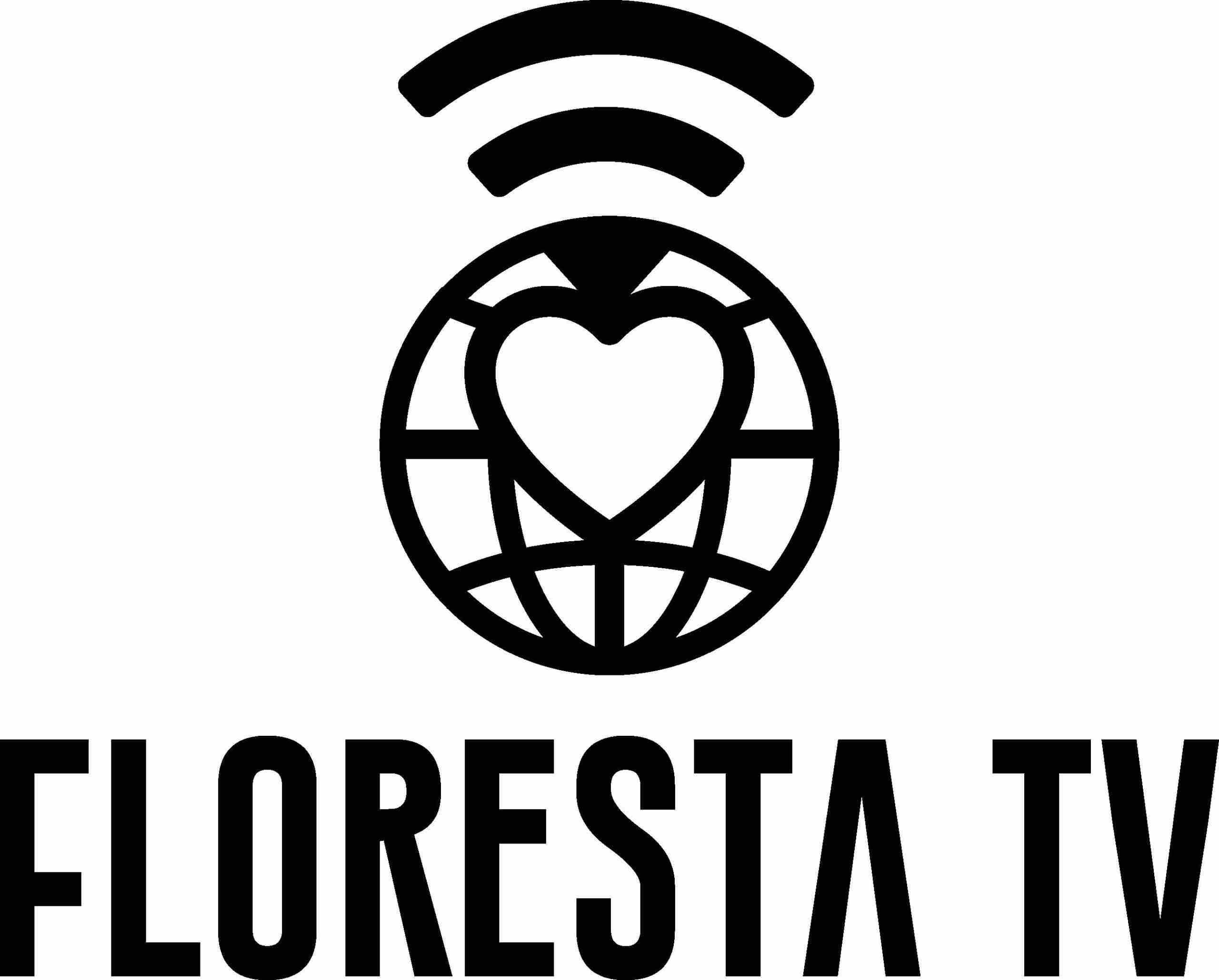 Floresta TV logo: Globe with heart and signal waves. Text reads: Floresta TV. NYC Anarchist Book Fair International Workshops.